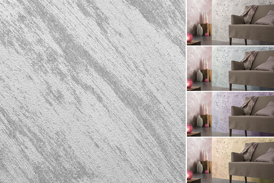 Декоративне оздоблення стін з металічним ефектом