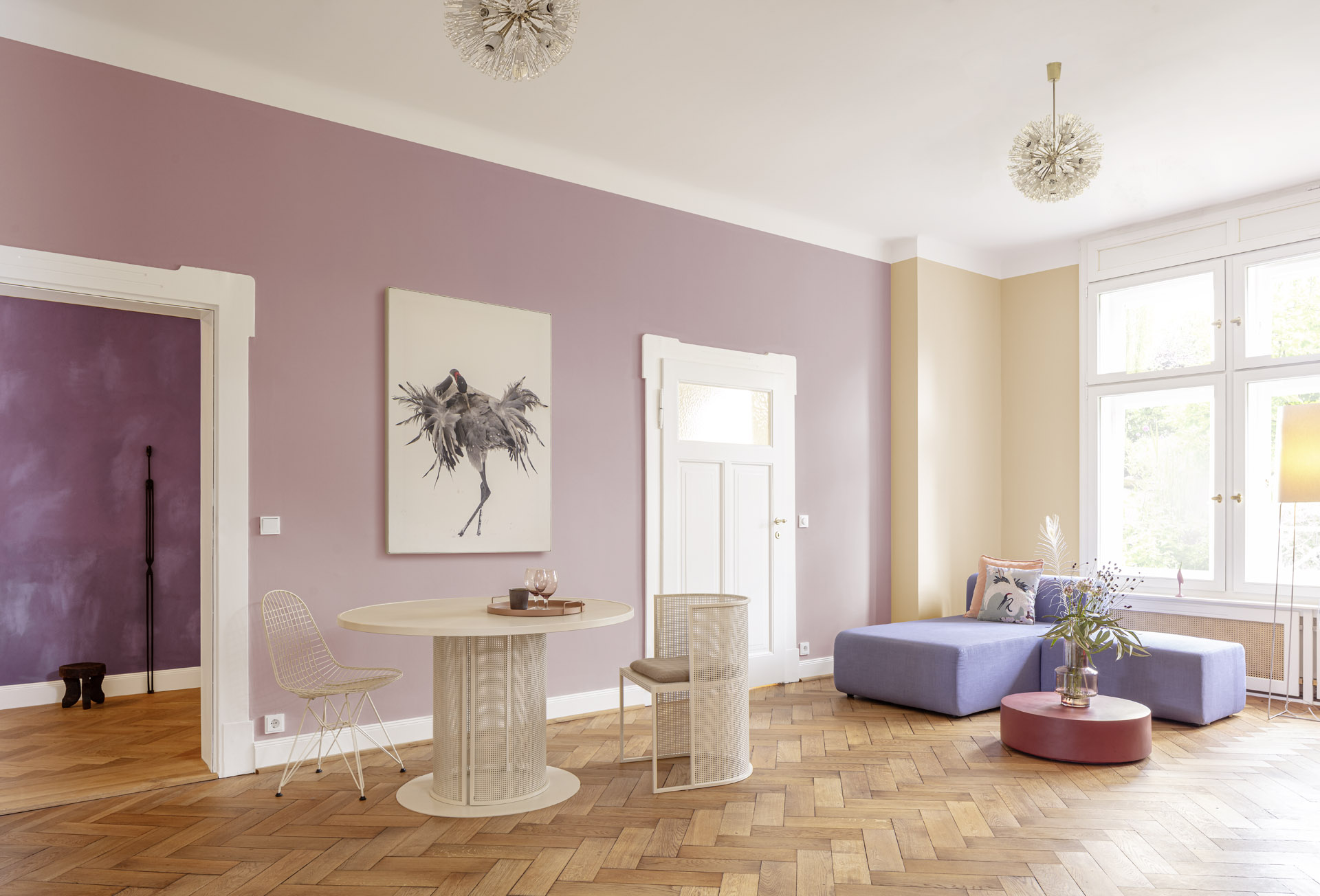 Тренд року 2022 від Caparol: рожево-ліловий колір та наше прагнення до невимушеності